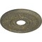 Ekena Millwork Genevieve Medallion (Canopies up to 3 1/2"), 16 1/8"OD x 3 1/2"ID x 7/8"P, Witch Hazel Crackle CM16GNWHC - alternate 2